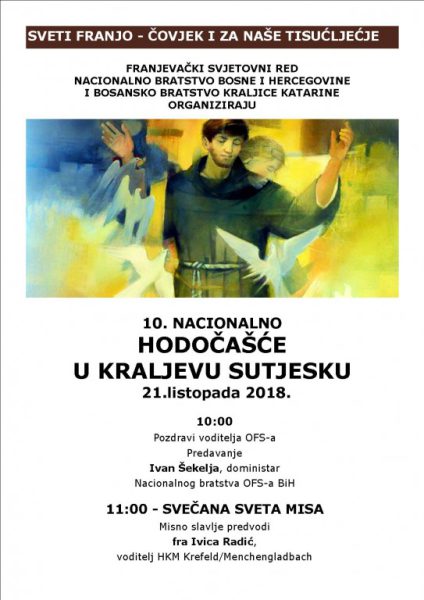 10. nacionalno hodočašće bosanskoj kraljici Katarini i susret Franjevačkog svjetovnog reda u BiH